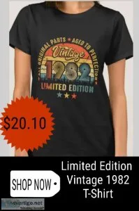 40th Birthday Vintage Limited Edition T-Shirt