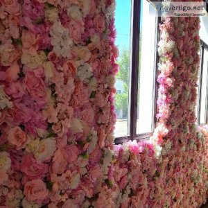 Meticulously Designed Artificial Flower Walls for Hire in Mornin