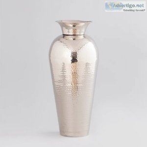 Buy decorative metal flower vases