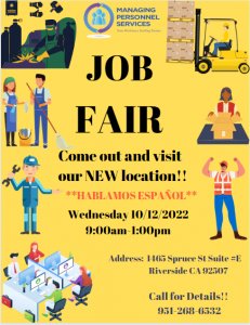 Job Fair Corona CA