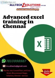 Advanced excel training in Chennai