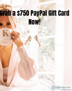 Grab a 750 PayPal Gift Card Now