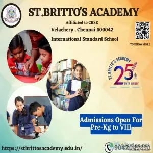 Best cbse school in chennai-st brittos academy