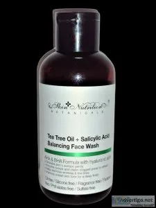 4 oz. TEA TREE OIL WITH SALICYLIC ACID BALANCING FACE WASH