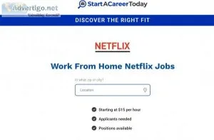 StartACareerToday - Work from Home Netflix
