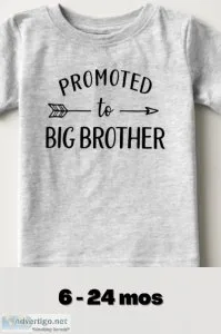 Promoted to Big Brother Sibling T-Shirt
