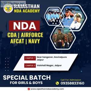 Nda, airforce, navy & army preparation with rajasthan defence ac