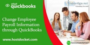 Change employee payroll information through quickbooks