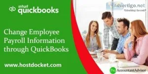 Change employee payroll information through quickbooks