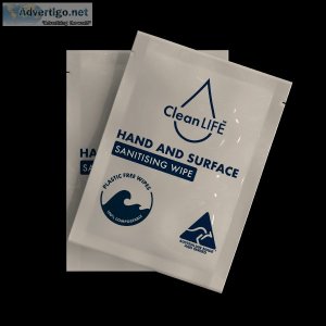 Hand and surface wipe sachet | cleanlife