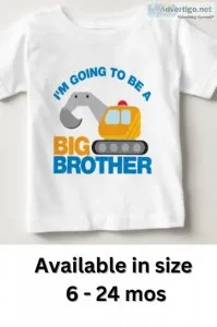 Big Brother Digger Truck Going to be a Big Brother Sibling T-Shi
