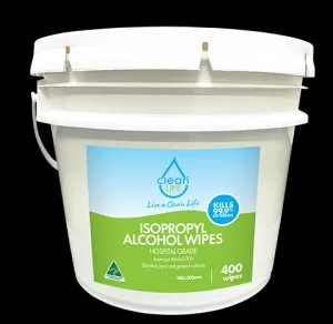 Isopropyl alcohol 70% in tub | cleanlife
