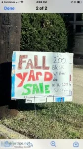 Fall Yard Sale&hellip