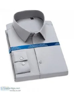 Men s Classic Stretchy Silky Non-iron Dress Pocketless Business 