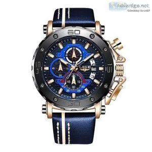 Buy Men s Luxury Leather Quartz Sports Watches For Men