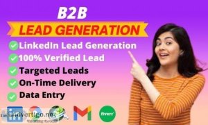 I will do your target manually b2b lead generation and web resea