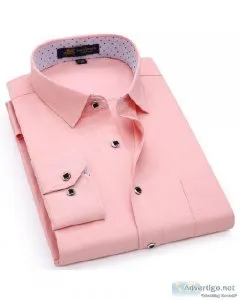 Men s Long Sleeve Solid Linen Single Patch Pocket Square Collar 