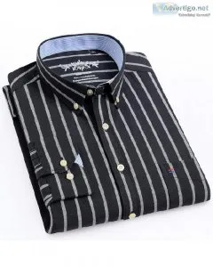 Men s Button Down Casual Durable Oxford Single Patch Pocket Spri