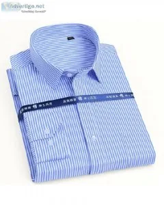 Men s Classic Long Sleeve striped Basic Dress Shirts