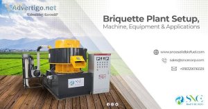 Briquette plant setup, machine, equipment & applications - bagas