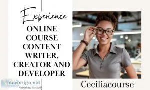 I will be your online course content creator outline creation cu