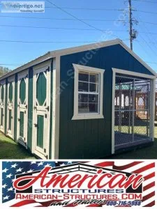 12x16 Four Bay Dog Kennel