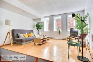 Magnifique condo meublé au coeur du Vieux-Port de Qu&eacut