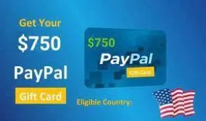 750 PayPal Gift