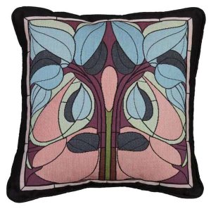 Vineyard Art Nouveau Floral Window Cushions  Made in the USA