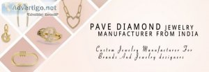 Top 5 charming pave diamond jewelry manufacturer in india