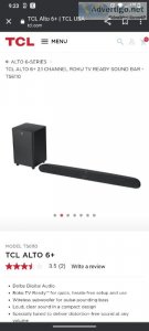 TCL ALTO 6 SOUND BAR WITH WIRELESS SUBWOOFER