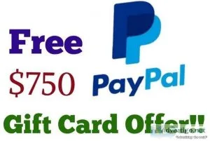Grab a 750 PayPal Gift Card Now