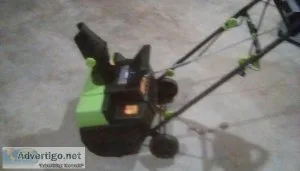 Earthquake 18 electric snowblower