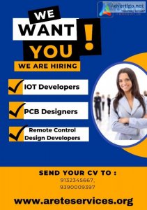 We are hiring IOT developersPCB designers and remote control des