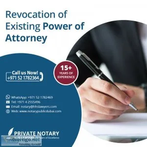 Revocation of power of attorney in dubai, uae