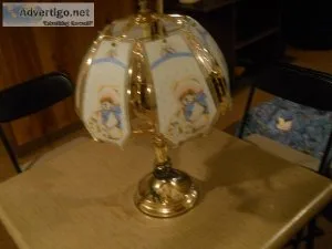 Brass touch lamp