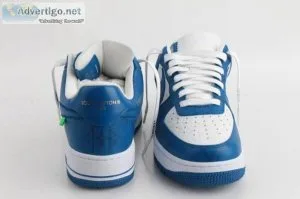 Louis Vuitton Blue Nike Air Force 1 Low By Virgil Abloh White Ro