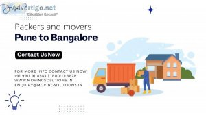 Hire packers and movers pune to bangalore - get an estimate