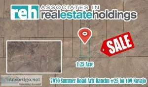 Build Your Home on 1.25 acres in Navajo County AZ Only 90Mo