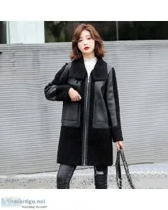 Women Autumn Winter Casual Thicken Warm Jacket Double-faced Lamb