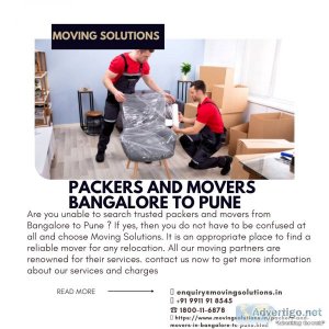 Packers and movers bangalore to pune