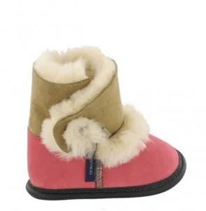 Slippers For Kids  Reversed Sheepskin Booties  Garneau Slippers