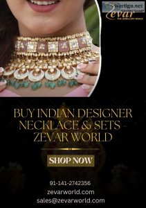 Buy indian designer necklace & sets - zevar world