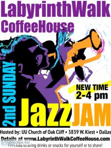 Jazz Jam  - free  Nov. 13 2-4 pm