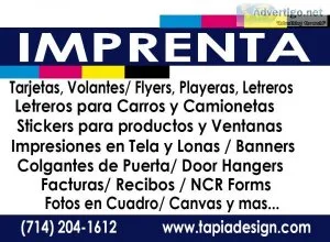 Servicios de Imprenta en Anaheim Garden Grove Orange County CA