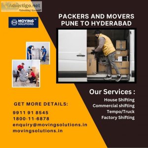 Book the best packers and movers pune to hyderabad