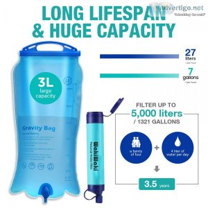 Gravity water bag