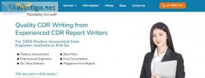 Cdr report writing services
