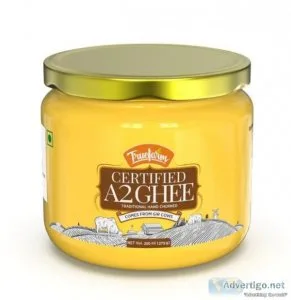 Buy certified organic a2 ghee (500ml) online - truefarm foods