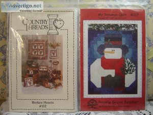10  NEEDLE ART PATTERNS quiltingsewingembr oidery. (uncutnot use